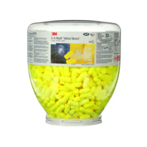 3M E-A-Rsoft Yellow Neons One Touch Refill Earplugs, Uncorded, Regular Size, 391-1004